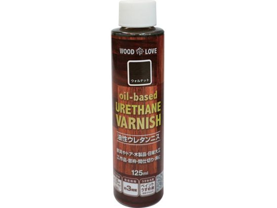 ニッペ 油性ウレタンニス 125ml ウォルナット 300N044-125 ニッペ 油性ウレタンニス 125ml ウォルナット 300N044-125