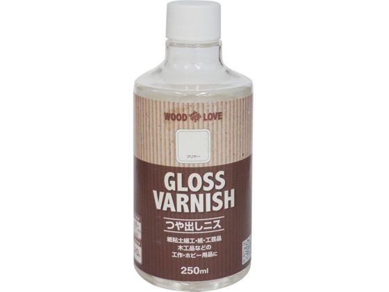 ニッペ つや出しニス 250ml クリヤー 300N091-250 ニッペ つや出しニス 250ml クリヤー 300N091-250