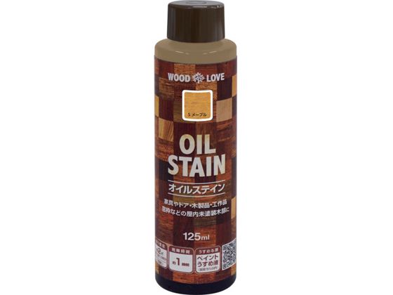 ニッペ 油性オイルステイン 125ml Sメープル 300N061-125 ニッペ 油性オイルステイン 125ml Sメープル 300N061-125