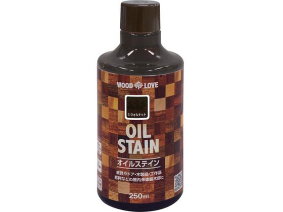 ニッペ 油性オイルステイン 250ml Sウォルナット 300N064-250 ニッペ 油性オイルステイン 250ml Sウォルナット 300N064-250