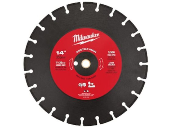 milwaukee 14インチ 356mm ダイヤモンドブレード セグメント型・ダクタイル鋳鉄用 49-93-7340 milwaukee 14インチ 356mm ダイヤモンドブレード セグメント型・ダクタイル鋳鉄用 49-93-7340