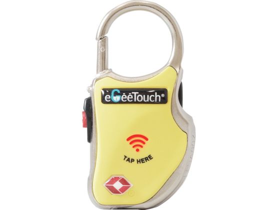 JSBTECH eGeeTouchスマートトラベルロック 黄 5-01000-86 JSBTECH eGeeTouchスマートトラベルロック 黄 5-01000-86