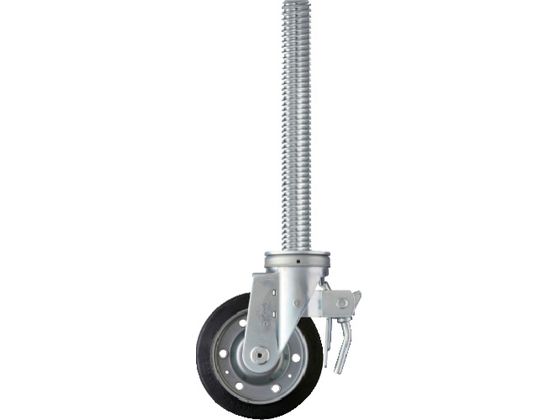 ハンマー 足場用キャスター ねじ込み式足場用キャスター 旋回式 車輪径150mm ゴム車輪505SA-R150 ハンマー 足場用キャスター ねじ込み式足場用キャスター 旋回式 車輪径150mm ゴム車輪505SA-R150