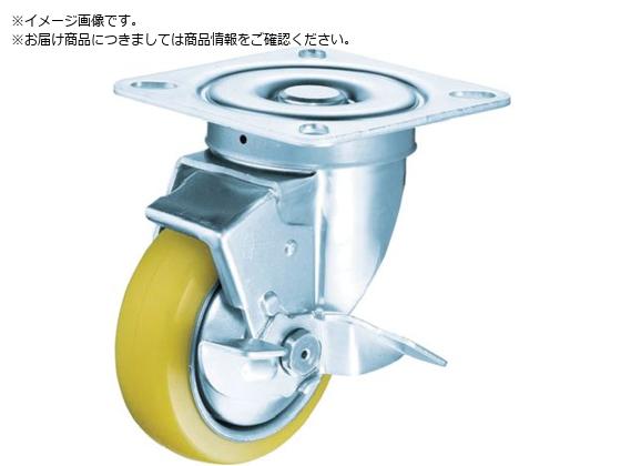ハンマー 旋回式ウレタン車輪 スチールホイール・ローラーベアリング 150mm ストッパー付513S-URB150 ハンマー 旋回式ウレタン車輪 スチールホイール・ローラーベアリング 150mm ストッパー付513S-URB150