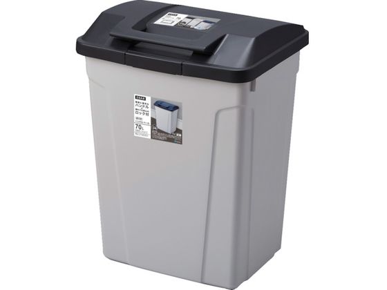 ASVEL ハンドル付分別ペール70L ブラック 665073 ASVEL ハンドル付分別ペール70L ブラック 665073