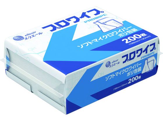 エリエール ウエス プロワイプ ソフトマイクロワイパー ポリ包装 200枚×72P入り 723589 エリエール ウエス プロワイプ ソフトマイクロワイパー ポリ包装 200枚×72P入り 723589
