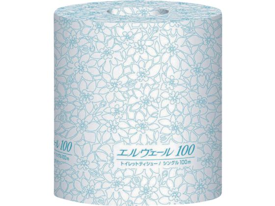 エリエール エルヴェールトイレットティシューシングル100m個包装ミシン目入り 723086 エリエール エルヴェールトイレットティシューシングル100m個包装ミシン目入り 723086