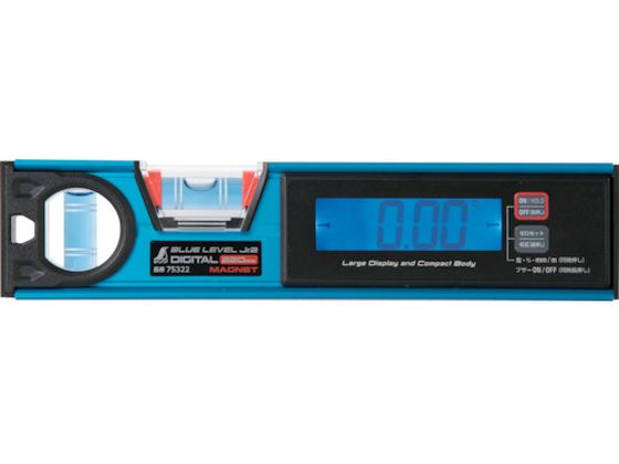 シンワ ブルーレベル Jr. 2 デジタル220mm 防塵防水 マグネット付 75322 シンワ ブルーレベル Jr. 2 デジタル220mm 防塵防水 マグネット付 75322