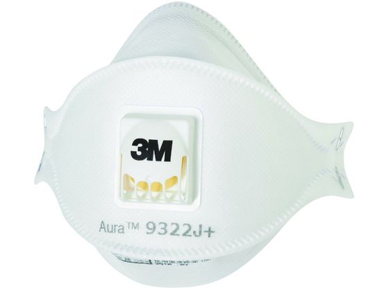 3M Aura 使い捨て式防じんマスク 9322J+ DS2 個装タイプ 3M Aura 使い捨て式防じんマスク 9322J+ DS2 個装タイプ