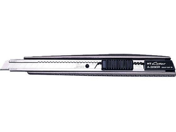 NT メタルボディカッターナイフA型オートロック式スライドA-300GR NT メタルボディカッターナイフA型オートロック式スライドA-300GR