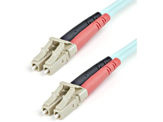 StarTech 光ファイバーケーブル 1m OM3準拠 50 125 LC-LC LSZH アクア 光配線 マルチモード光パッチコード A50FBLCLC1 StarTech 光ファイバーケーブル 1m OM3準拠 50 125 LC-LC LSZH アクア 光配線 マルチモード光パッチコード A50FBLCLC1