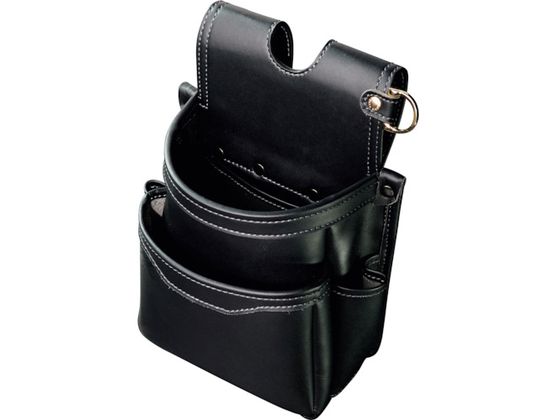フジ矢 腰袋薄型2段 黒金 LIGHT PU LEATHER SERIESAB-32BG フジ矢 腰袋薄型2段 黒金 LIGHT PU LEATHER SERIESAB-32BG