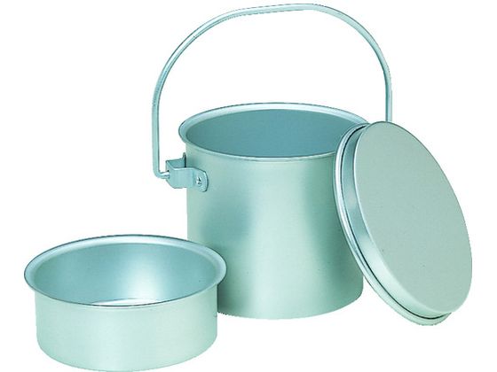 TRUSCO アルミ取手付容器 中皿付 サイズ 呼称:一食用 143Φ×125ARCKS-143 TRUSCO アルミ取手付容器 中皿付 サイズ 呼称:一食用 143Φ×125ARCKS-143