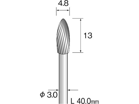 Minimo 超硬カッター スパイラルカット Φ4.8 BC2241 Minimo 超硬カッター スパイラルカット Φ4.8 BC2241