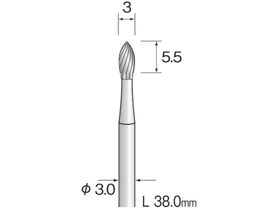 Minimo 超硬カッター スパイラルカット Φ3 軸径3.0mm BC2301 Minimo 超硬カッター スパイラルカット Φ3 軸径3.0mm BC2301