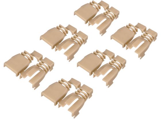 BUFFALO 後付け用コネクター保護カバー6個入り ベージュ BLAARJ45BE6 BUFFALO 後付け用コネクター保護カバー6個入り ベージュ BLAARJ45BE6