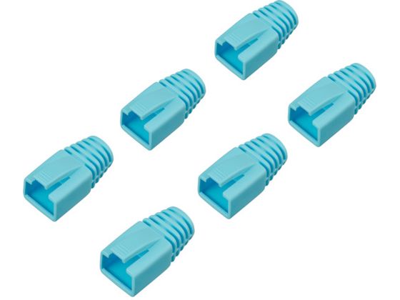 BUFFALO 先付け用コネクター保護カバー6個入り ブルー BLABRJ45BL6 BUFFALO 先付け用コネクター保護カバー6個入り ブルー BLABRJ45BL6
