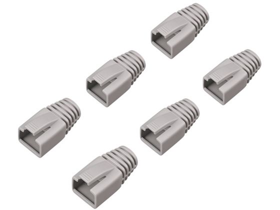 BUFFALO 先付け用コネクター保護カバー6個入り ライトグレー BLABRJ45LG6 BUFFALO 先付け用コネクター保護カバー6個入り ライトグレー BLABRJ45LG6
