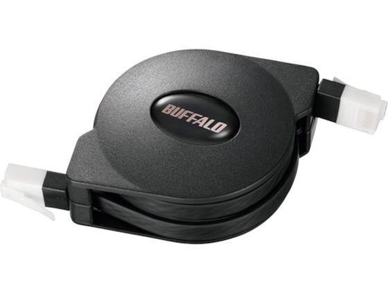 BUFFALO c̐܂ȂCat6 LANP[u 掮 2.5m ubN BL6TM25BK