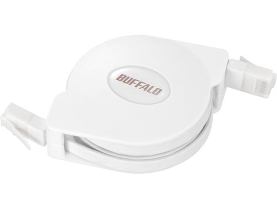 BUFFALO c̐܂ȂCat6 LANP[u 掮 2.5m zCg BL6TM25WH