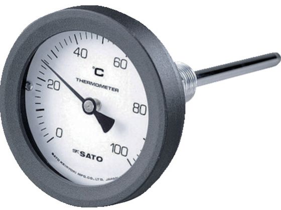 佐藤 バイメタル式温度計BM-T-75P 0〜100°C100L 2090-00 BM-T-75P-5 佐藤 バイメタル式温度計BM-T-75P 0〜100°C100L 2090-00 BM-T-75P-5