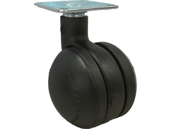 SAMSONG デザイン双輪キャスター「Bola」黒 プレート 自在 50mmBOLA-P-50-BK SAMSONG デザイン双輪キャスター「Bola」黒 プレート 自在 50mmBOLA-P-50-BK