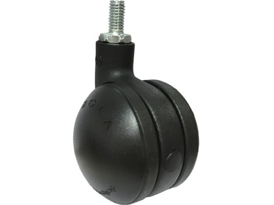 SAMSONG デザイン双輪キャスター「Bola」黒 ネジ 自在 50mmBOLA-T-50-BK SAMSONG デザイン双輪キャスター「Bola」黒 ネジ 自在 50mmBOLA-T-50-BK