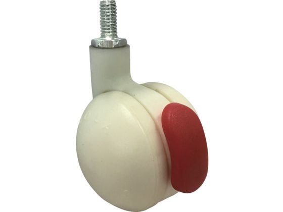 SAMSONG デザイン双輪キャスター「Bola」白 ネジ 自在ストッパー付 5BOLA-TS-50-W SAMSONG デザイン双輪キャスター「Bola」白 ネジ 自在ストッパー付 5BOLA-TS-50-W