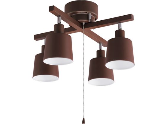 IRIS 537645 4灯シーリング クロス ブラウン CE4LA-20C-T IRIS 537645 4灯シーリング クロス ブラウン CE4LA-20C-T