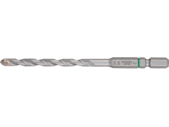 VESSEL CPD-5.5 磁器タイル用ドリル CPD-5.5 VESSEL CPD-5.5 磁器タイル用ドリル CPD-5.5