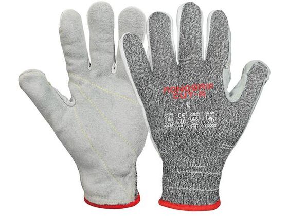 K-WORK 耐切創手袋 モノグリップカットR グレー L CR-01-GY-L K-WORK 耐切創手袋 モノグリップカットR グレー L CR-01-GY-L