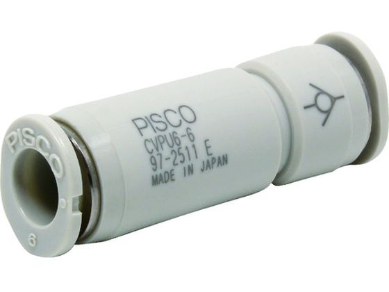 PISCO チェックバルブ ユニオンストレート樹脂タイフ° CVPU6-6 PISCO チェックバルブ ユニオンストレート樹脂タイフ° CVPU6-6