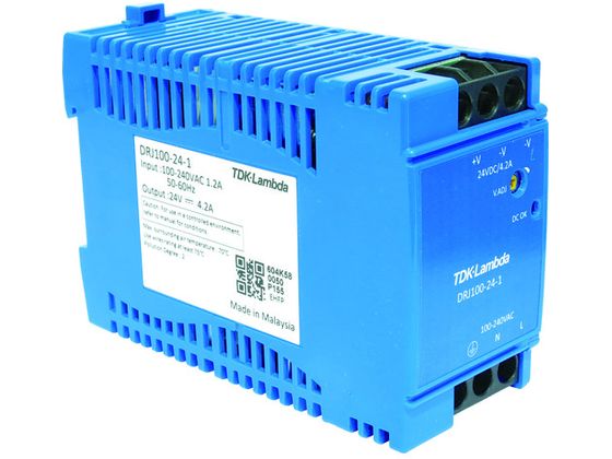 TDKラムダ DINレール取付専用ユニット型電源 DRJ 100W ブロック端子 DRJ100-24-1 TDKラムダ DINレール取付専用ユニット型電源 DRJ 100W ブロック端子 DRJ100-24-1
