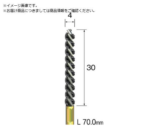 Minimo スパイラルホールブラシ 馬毛 Φ4 FD2007 Minimo スパイラルホールブラシ 馬毛 Φ4 FD2007