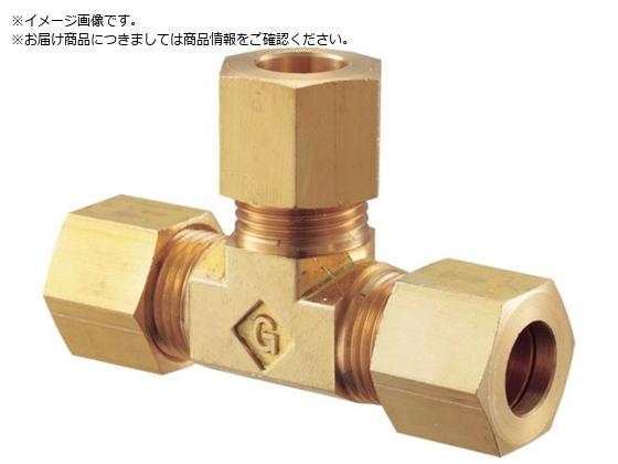 フジトク 黄銅製ユニオンチーズ ティー Φ6 銅管用 くい込み継手 GTI-6B フジトク 黄銅製ユニオンチーズ ティー Φ6 銅管用 くい込み継手 GTI-6B