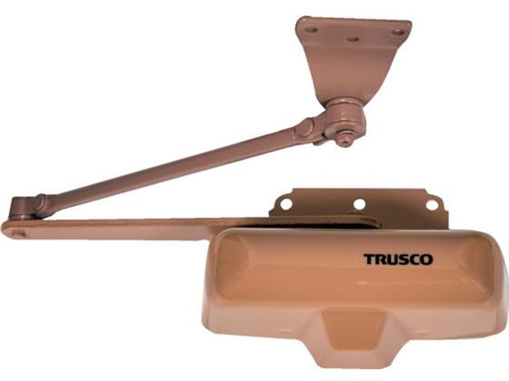 TRUSCO インテリアホームクローザー 開閉力調整機能付き ライトブラウン TRUSCO インテリアホームクローザー 開閉力調整機能付き ライトブラウン