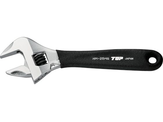トップ工業 TOP ワークワイド ガタ無しモンキレンチ グリップ付 HM-25MGBK トップ工業 TOP ワークワイド ガタ無しモンキレンチ グリップ付 HM-25MGBK