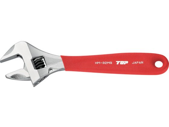 トップ工業 TOP ワークワイド ガタ無しモンキレンチ グリップ付 HM-32MGR トップ工業 TOP ワークワイド ガタ無しモンキレンチ グリップ付 HM-32MGR