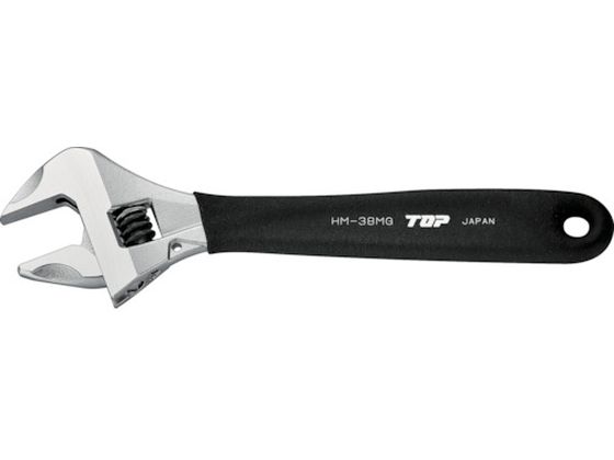 トップ工業 TOP ワークワイド ガタ無しモンキレンチ グリップ付 HM-38MGBK トップ工業 TOP ワークワイド ガタ無しモンキレンチ グリップ付 HM-38MGBK