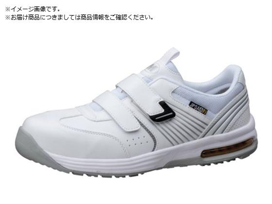 ●寸法（ｃｍ）：２４．５●足幅サイズ：ＥＥＥ●色：ホワイト●規格：ＪＳＡＡ Ａ種認定●耐圧迫荷重（ｋＮ）：１０±０．１●ＪＳＡＡ認定 Ａ種人工皮革製プロスニーカー／踵衝撃吸収／耐滑／静電●耐圧迫性荷重