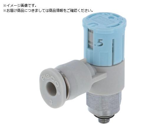 PISCO スピードコントローラダイヤル付タイプ エルボ メーターイン制御 低流量タイプ φ4用 接続口径M5×0.8 JSGC4-M3BLW PISCO スピードコントローラダイヤル付タイプ エルボ メーターイン制御 低流量タイプ φ4用 接続口径M5×0.8 JSGC4-M3BLW