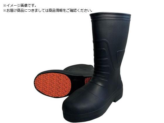喜多 柔らかいEVAラバー安全長靴 KR7030 ブラック M 喜多 柔らかいEVAラバー安全長靴 KR7030 ブラック M