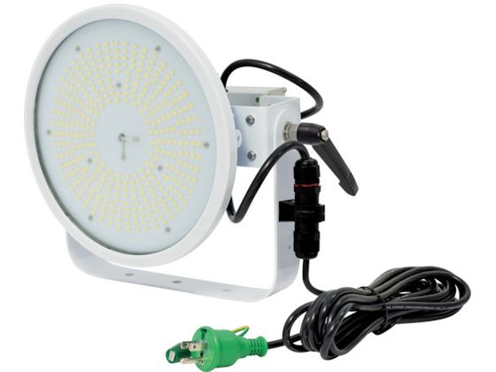 NICHIDO ハイスペックハイディスク100W 電源装置一体型 昼白色 アーム式投光器型 ワイド L100V2-D-HW-50K-N NICHIDO ハイスペックハイディスク100W 電源装置一体型 昼白色 アーム式投光器型 ワイド L100V2-D-HW-50K-N