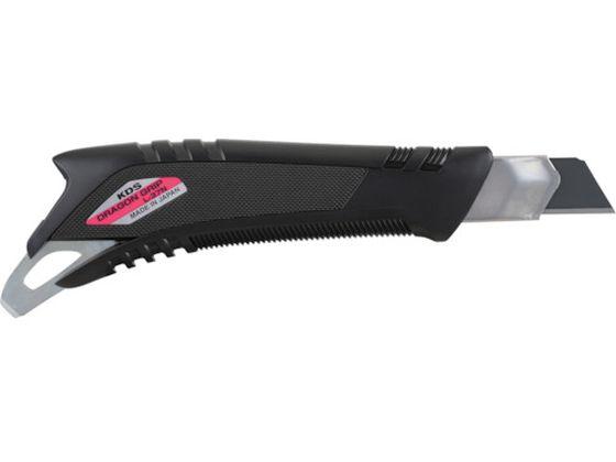 KDS カッターナイフ ドラゴングリップツメ ネジ 鋭黒刃付 全長180mm L-37N BK KDS カッターナイフ ドラゴングリップツメ ネジ 鋭黒刃付 全長180mm L-37N BK