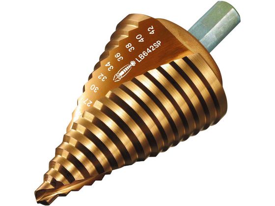 ロブテックス スパイラルステージドリル Tinコーティング 15段 ストレート軸 三面取り 6-42 LB642SP ロブテックス スパイラルステージドリル Tinコーティング 15段 ストレート軸 三面取り 6-42 LB642SP