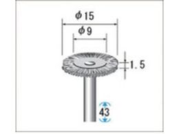 �i�J�j�V �X�e�����X���C���[�u���V 10�{�� �z�C�[���^ ��15�~1.5�~����3 ����0.1 50422