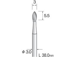 Minimo ���d�J�b�^�[ �X�p�C�����J�b�g ��3 ���a3.0mm BC2301